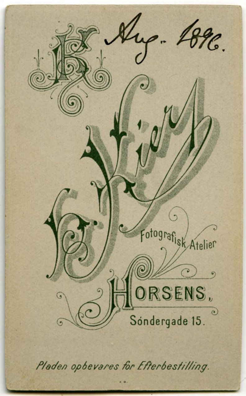 Kier, Hansine, Horsens - History of photography