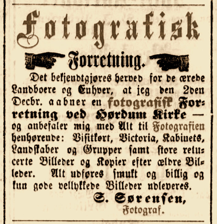 Sørensen, S., Hørdum - History of photography